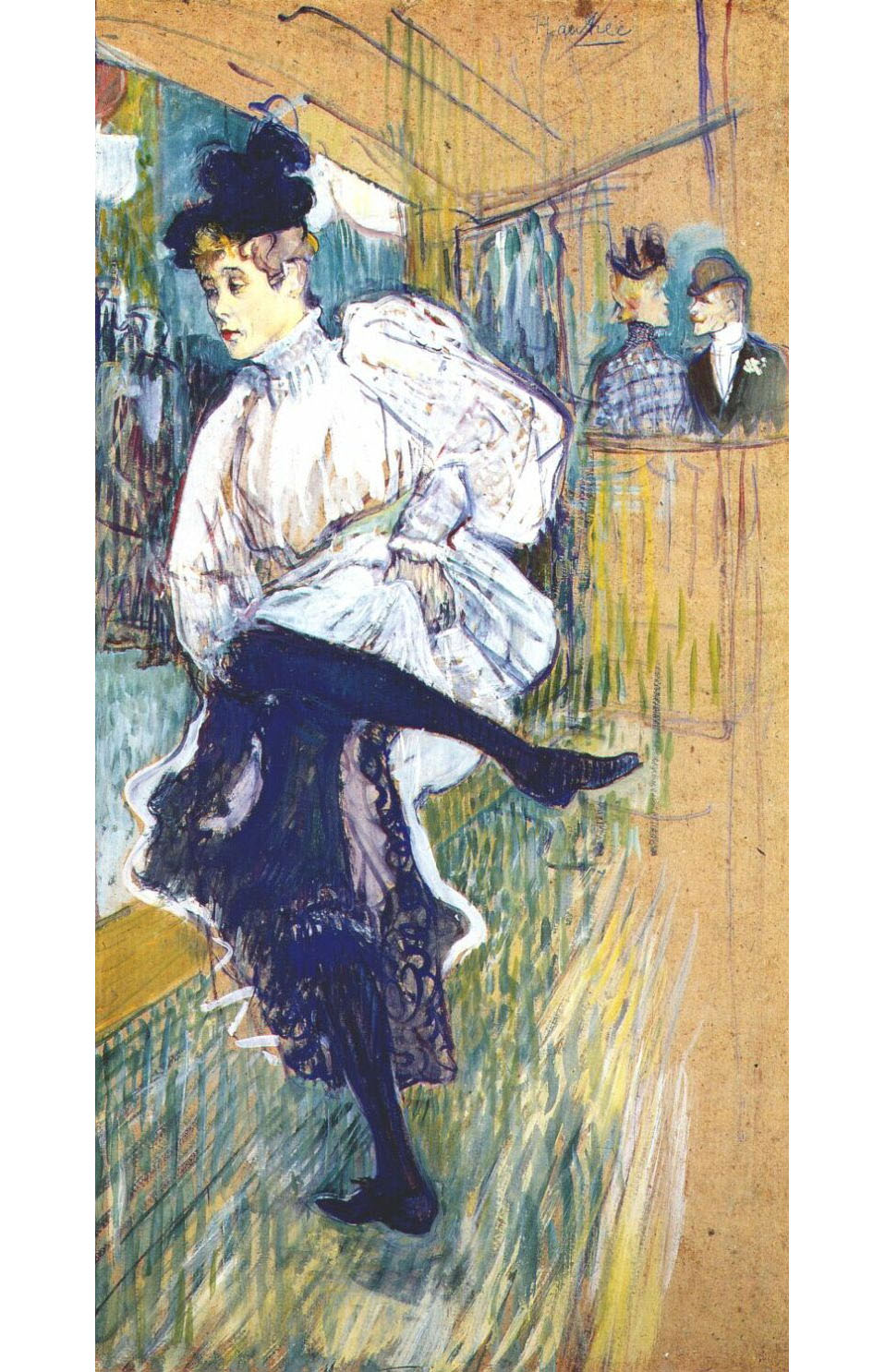 Анри де Тулуз-Лотрек. "Джейн Авриль". 1892.
